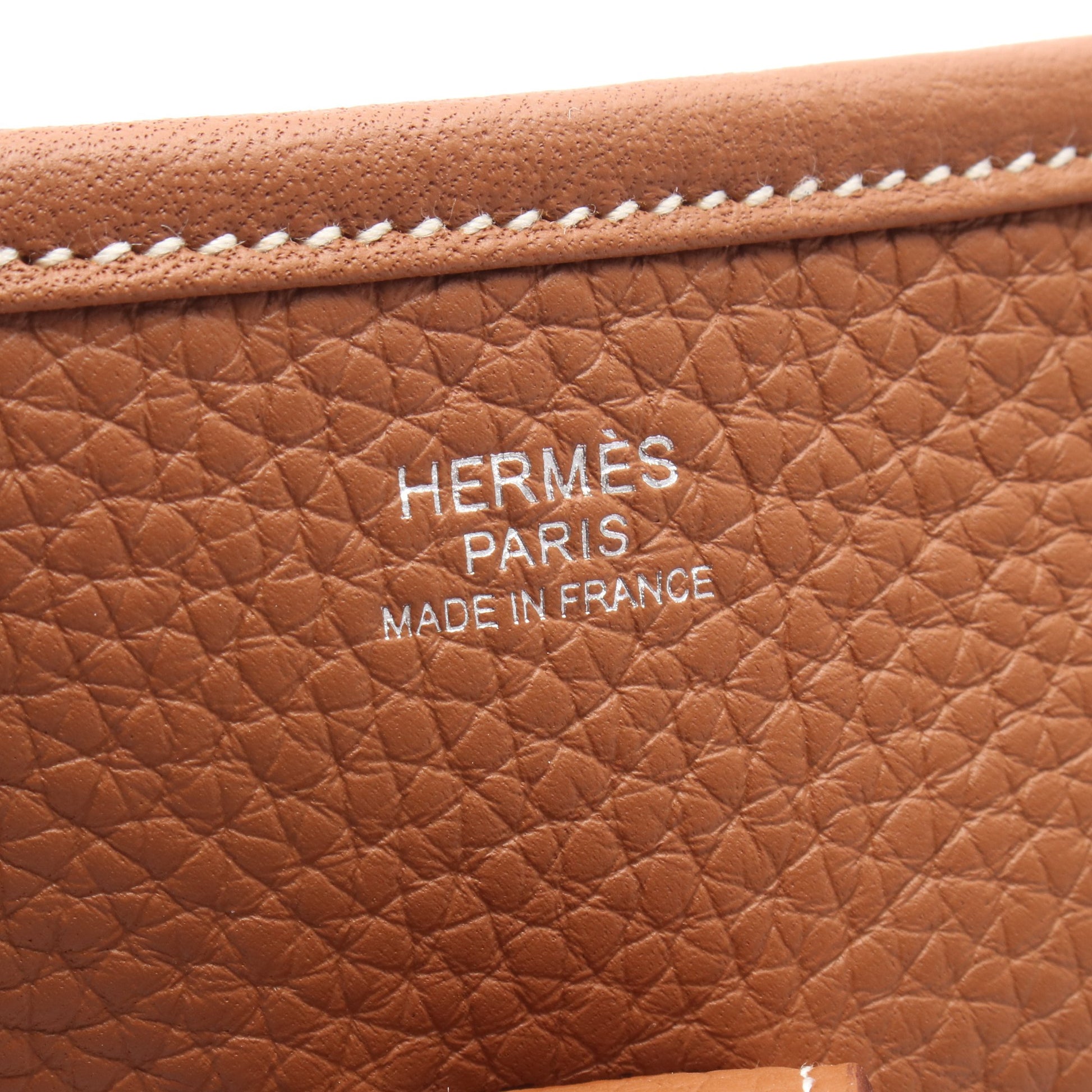 エヴリン 3 トロワ PM ゴールド ショルダーバッグ トリヨンクレマンス ブラウン シルバー金具 K刻印 エルメス バッグ HERMES