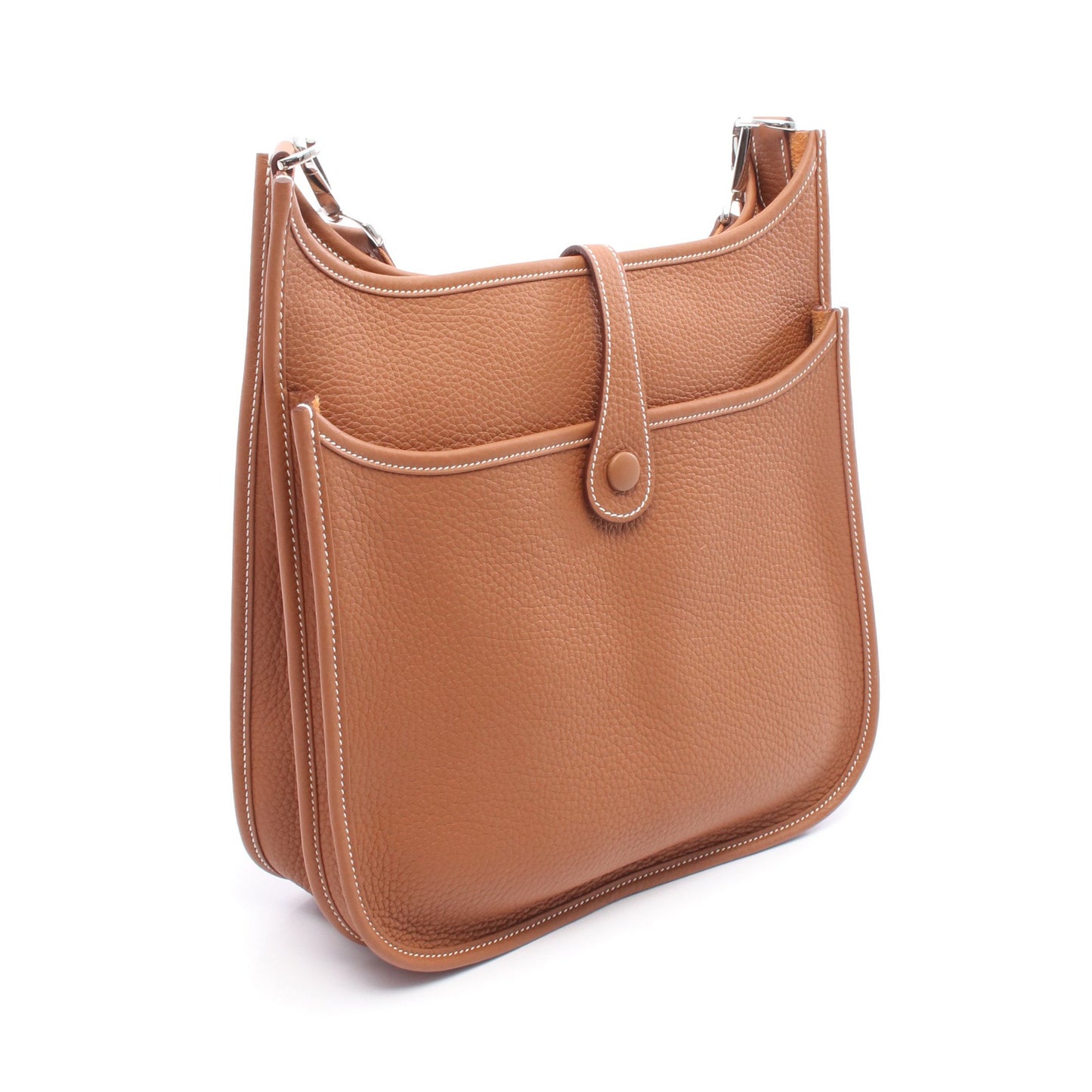 エヴリン 3 トロワ PM ゴールド ショルダーバッグ トリヨンクレマンス ブラウン シルバー金具 K刻印 エルメス バッグ HERMES