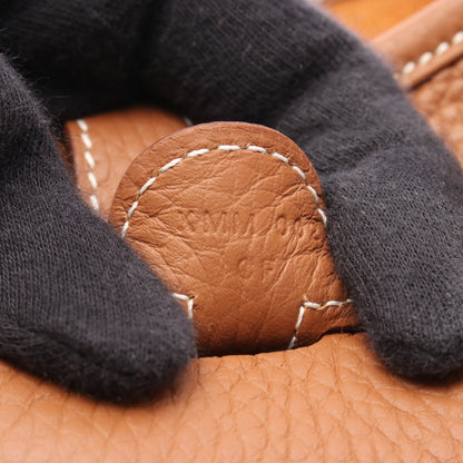 エヴリン 3 トロワ PM ゴールド ショルダーバッグ トリヨンクレマンス ブラウン シルバー金具 K刻印 エルメス バッグ HERMES