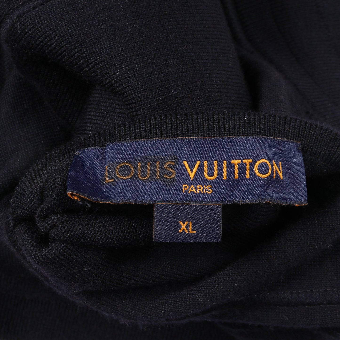 モノグラム柄 ニット パンツ ウール ネイビー ライトグレー リバーシブル ルイヴィトン ボトムス LOUIS VUITTON
