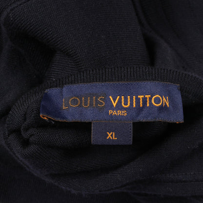 モノグラム柄 ニット パンツ ウール ネイビー ライトグレー リバーシブル ルイヴィトン ボトムス LOUIS VUITTON
