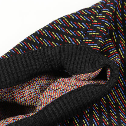 モノグラム ニット クルーネック 半袖 ナイロン レーヨン ブラック マルチカラー ルイヴィトン トップス LOUIS VUITTON