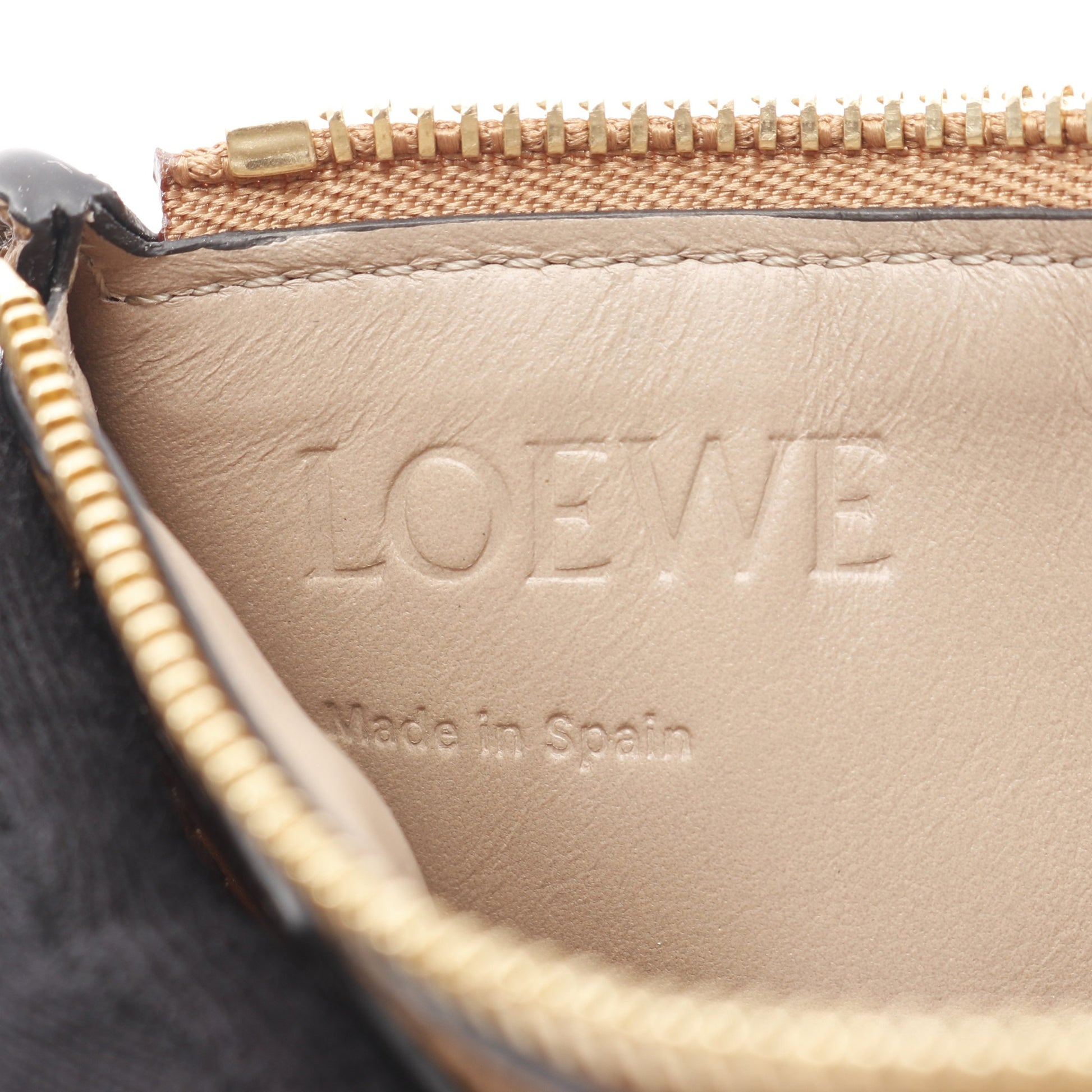 アナグラム コインカードホルダー カードケース コインケース レザー グレーブラウン ブラウン ロエベ 財布・小物 LOEWE