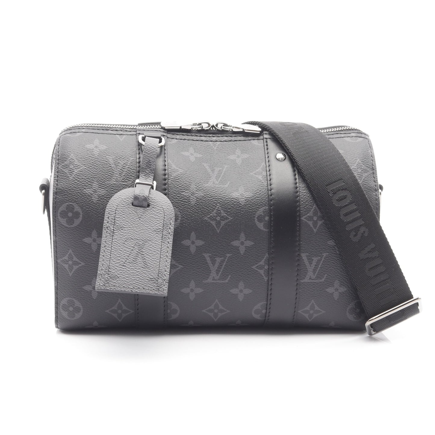 シティ キーポル モノグラムエクリプス リバース ショルダーバッグ PVC レザー ブラック グレー ルイヴィトン バッグ LOUIS VUITTON