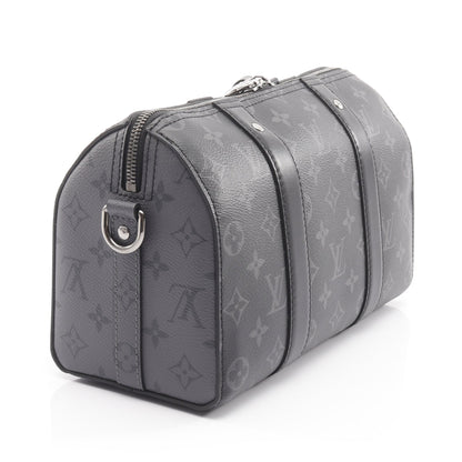 シティ キーポル モノグラムエクリプス リバース ショルダーバッグ PVC レザー ブラック グレー ルイヴィトン バッグ LOUIS VUITTON