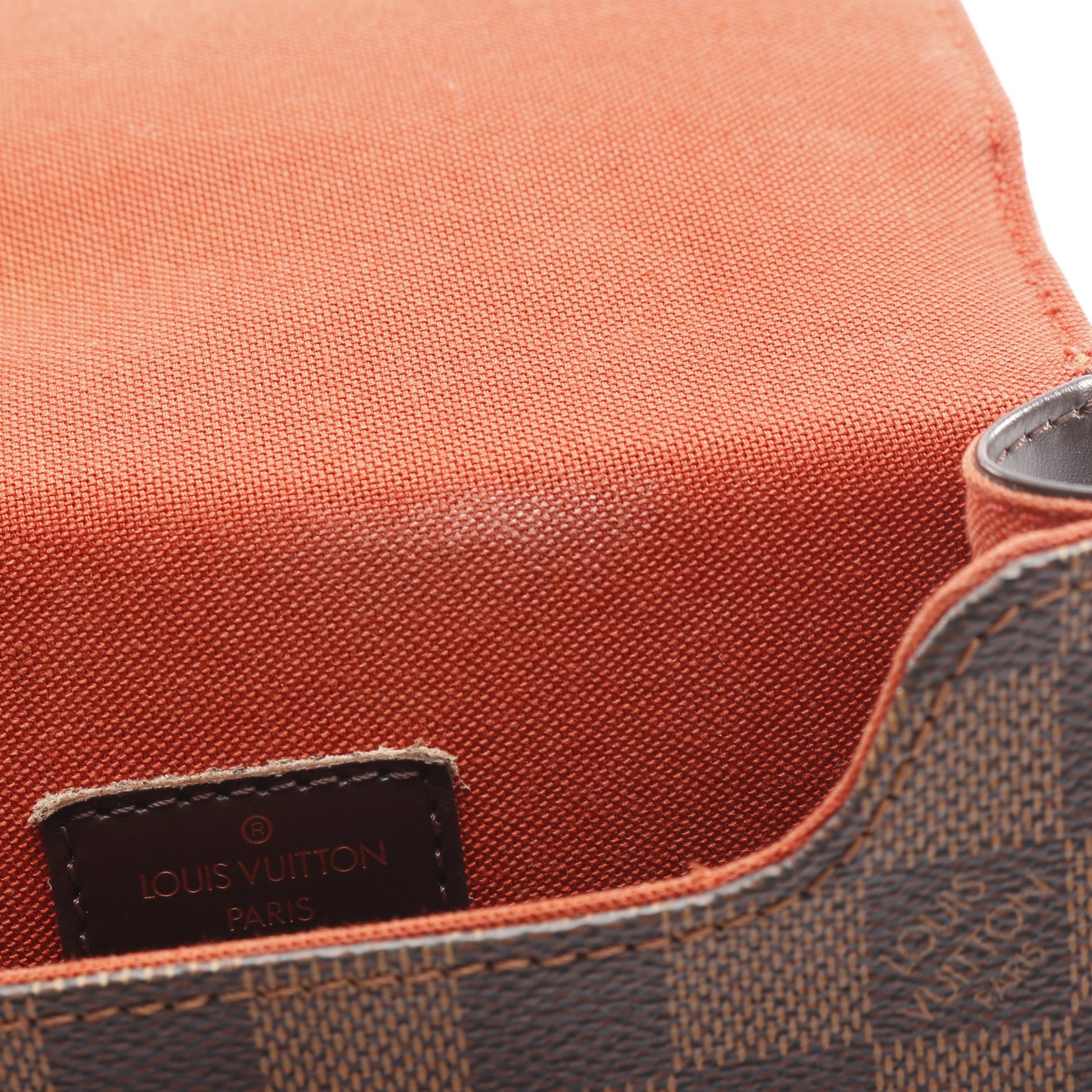 ポートベロー ダミエエベヌ ショルダーバッグ PVC レザー ブラウン ルイヴィトン バッグ LOUIS VUITTON