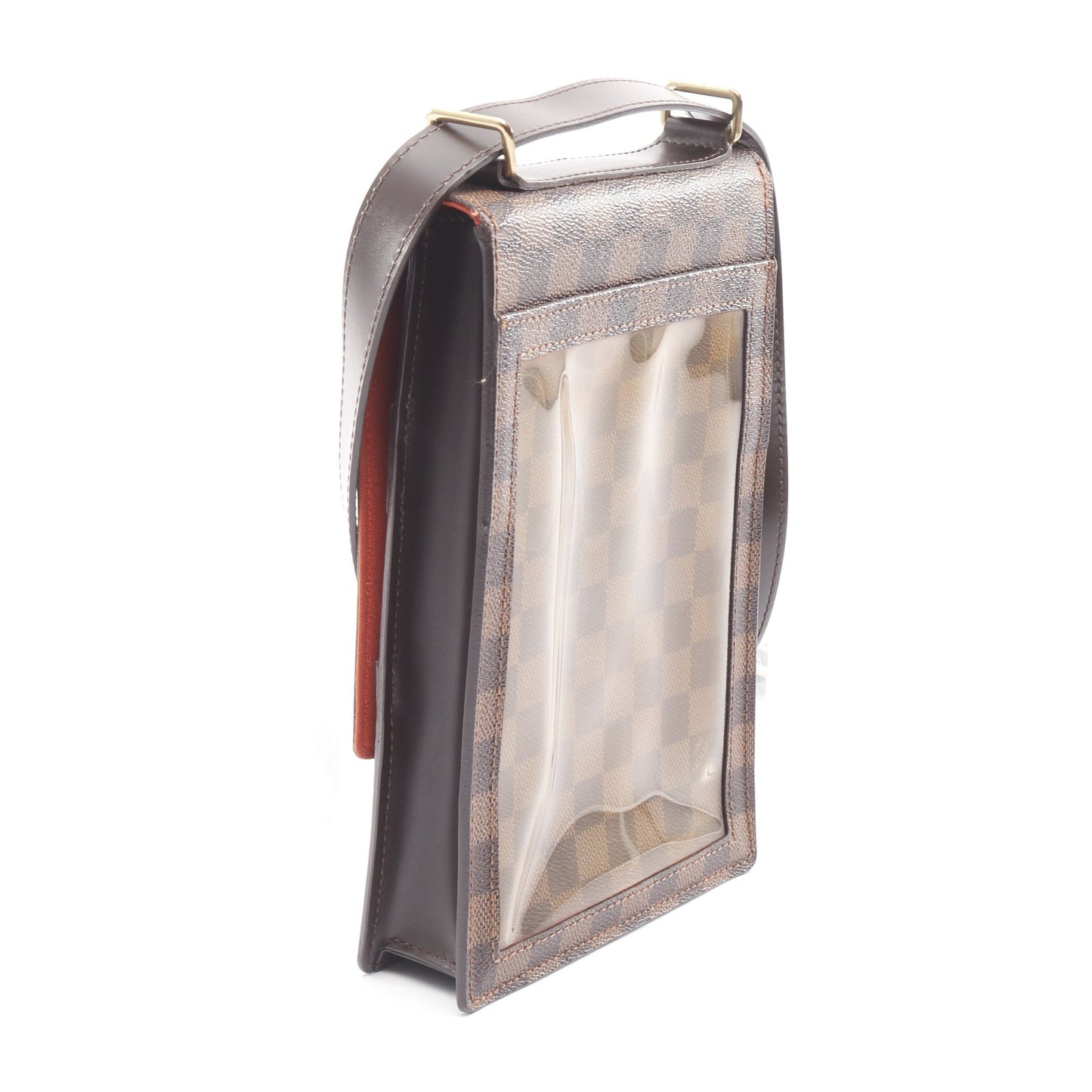 ポートベロー ダミエエベヌ ショルダーバッグ PVC レザー ブラウン ルイヴィトン バッグ LOUIS VUITTON