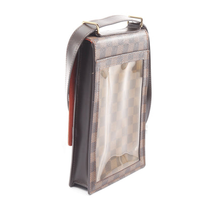 ポートベロー ダミエエベヌ ショルダーバッグ PVC レザー ブラウン ルイヴィトン バッグ LOUIS VUITTON