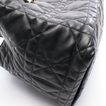 Toujours トゥージュール ミディアム マクロカナージュ ハンドバッグ レザー ブラック クリスチャンディオール バッグ Christian Dior