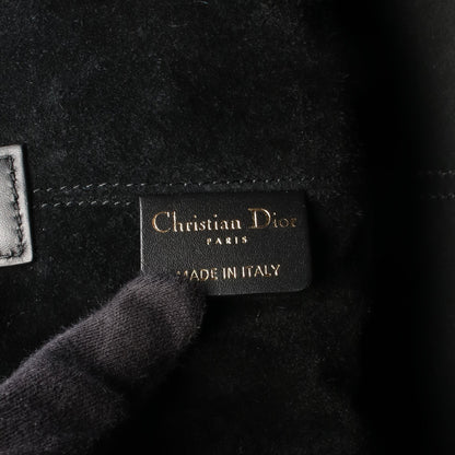 Toujours トゥージュール ミディアム マクロカナージュ ハンドバッグ レザー ブラック クリスチャンディオール バッグ Christian Dior