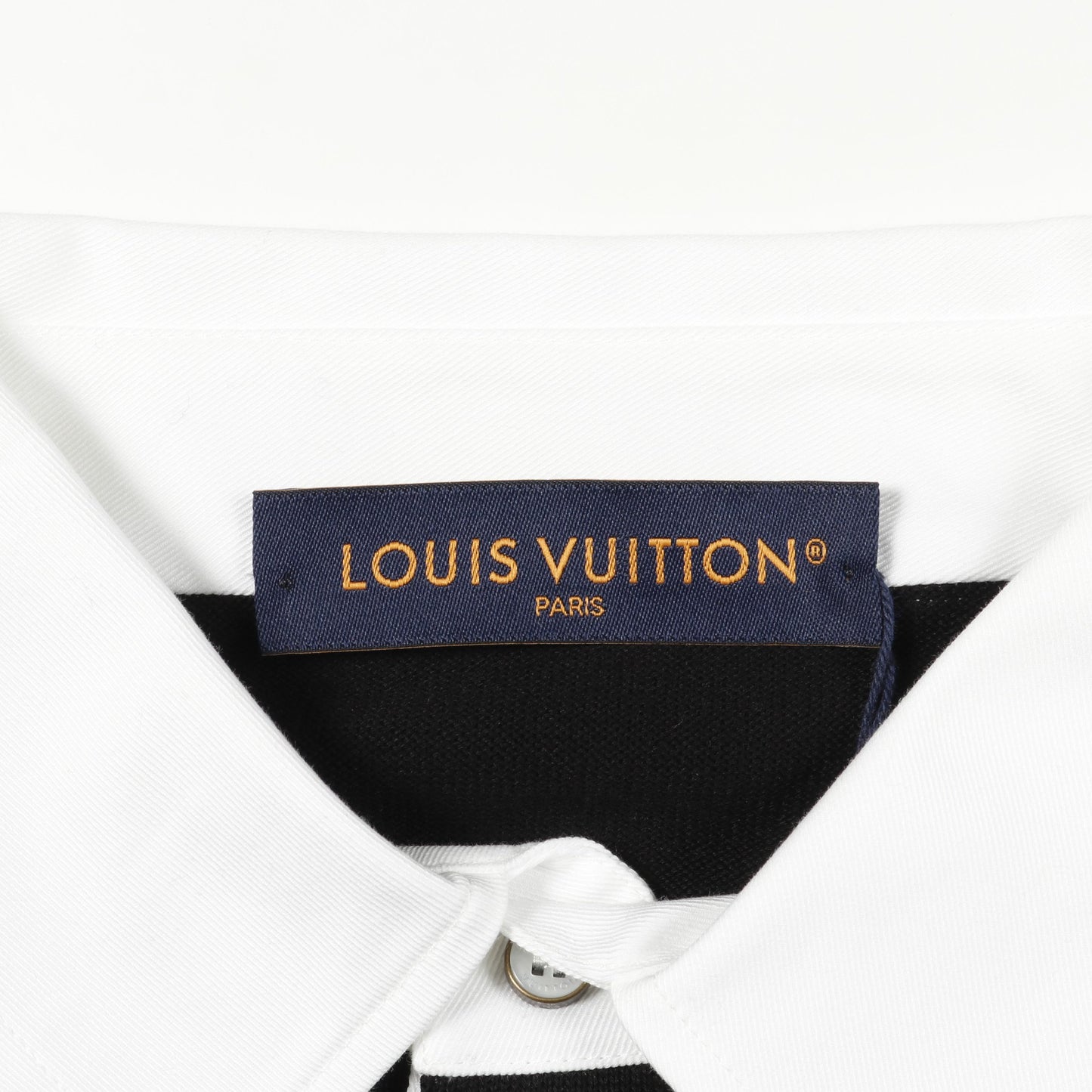 モノグラム ジャカード ロングスリーブ ポロシャツ コットン ブラック ホワイト グレーグリーン ルイヴィトン トップス LOUIS VUITTON