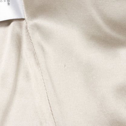 ジップアップ ノーカラージャケット シャンパンゴールド ジョルジオアルマーニ アウター GIORGIO ARMANI