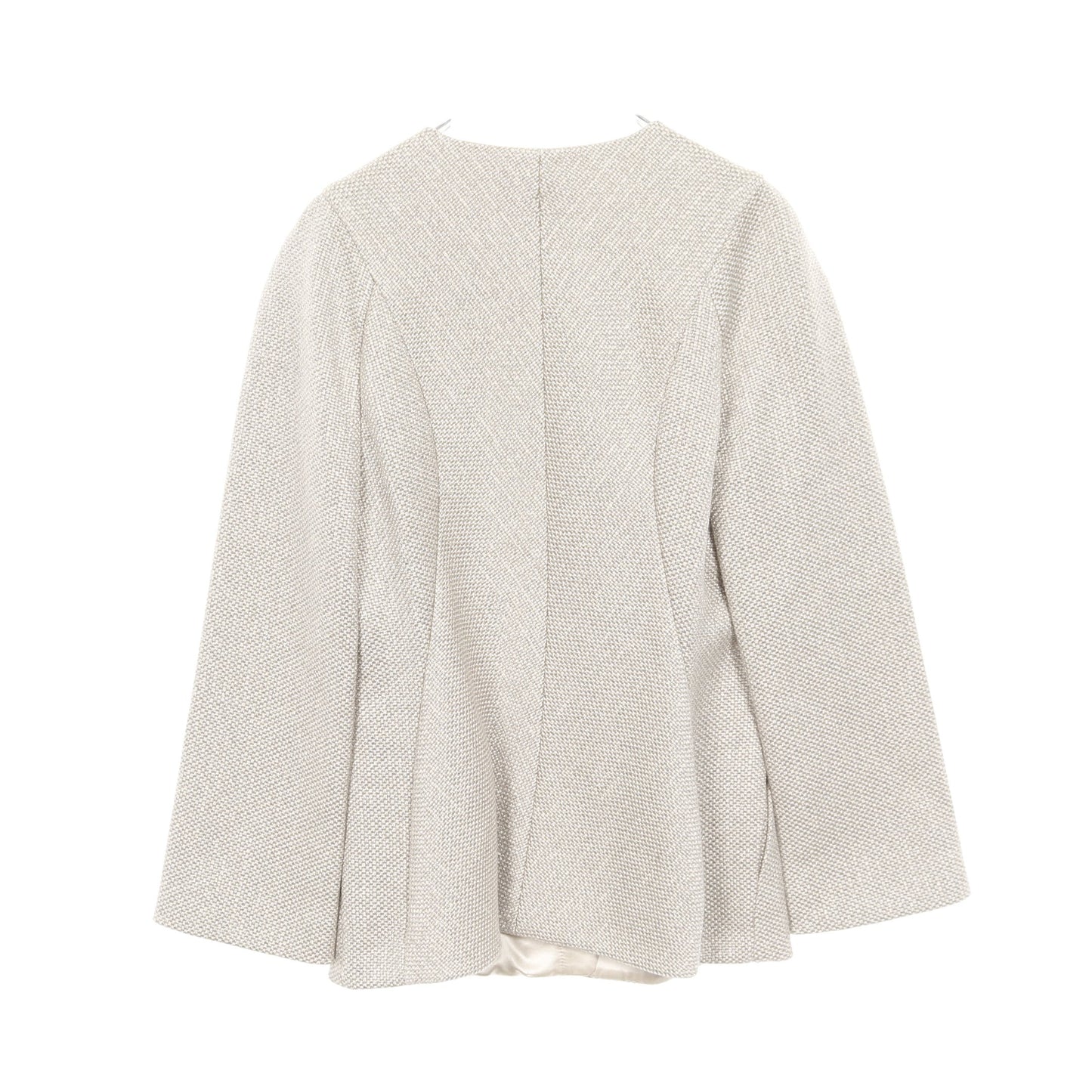 ジップアップ ノーカラージャケット シャンパンゴールド ジョルジオアルマーニ アウター GIORGIO ARMANI