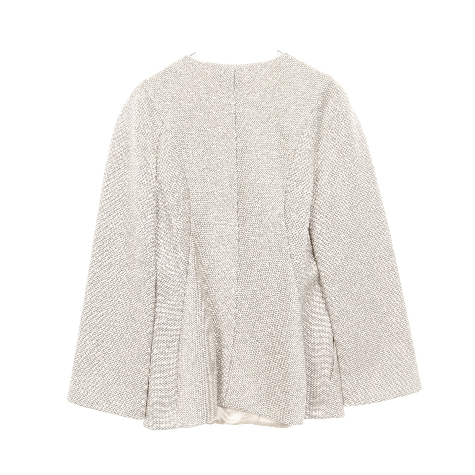 ジップアップ ノーカラージャケット シャンパンゴールド ジョルジオアルマーニ アウター GIORGIO ARMANI