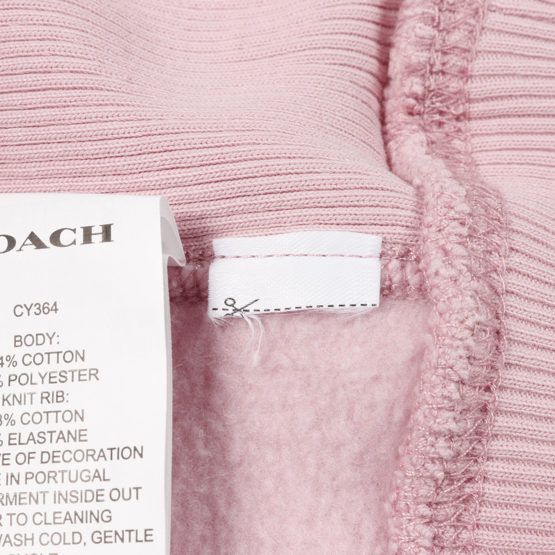 オーバーサイズド シグネチャー クレスト フーディー プルオーバーパーカー コットン ピンク コーチ トップス COACH