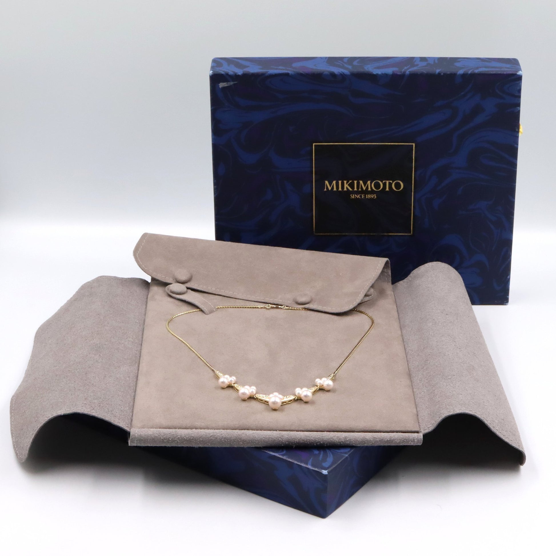 パール ダイヤ ネックレス ネックレス K18YG パール ダイヤモンド イエローゴールド ホワイト クリア ミキモト アクセサリー MIKIMOTO