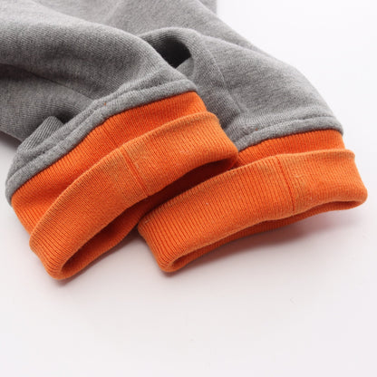 セリエボタン テディ ブルゾン コットン オレンジ グレー エルメス アウター HERMES