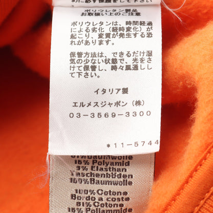 セリエボタン テディ ブルゾン コットン オレンジ グレー エルメス アウター HERMES