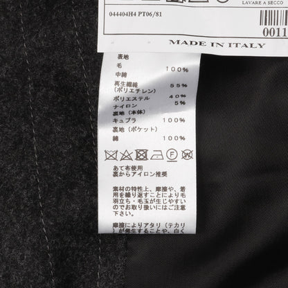 スーツ ストライプ ウール グレー エルメス スーツ HERMES