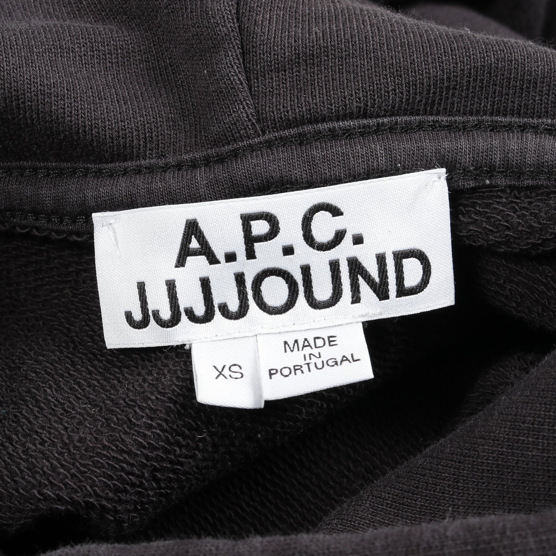 A.P.C. × JJJJOUND プルオーバーパーカー ロゴ刺繍 コットン ブラック アーペーセー トップス A.P.C.