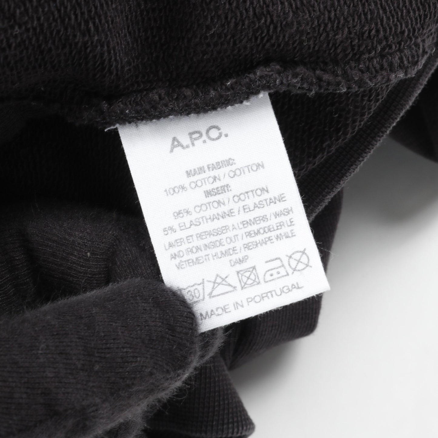 A.P.C. × JJJJOUND プルオーバーパーカー ロゴ刺繍 コットン ブラック アーペーセー トップス A.P.C.