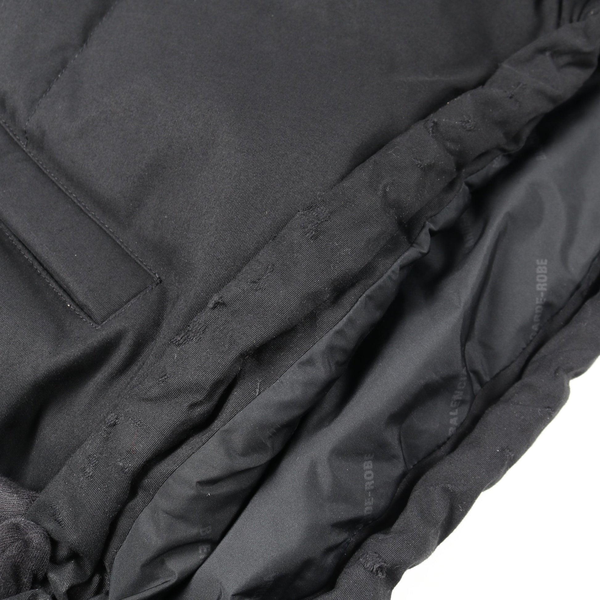 BOXY PUFFER ボクシーパファー ジャケット ナイロン ブラック 中綿 ダメージ加工 バレンシアガ アウター BALENCIAGA