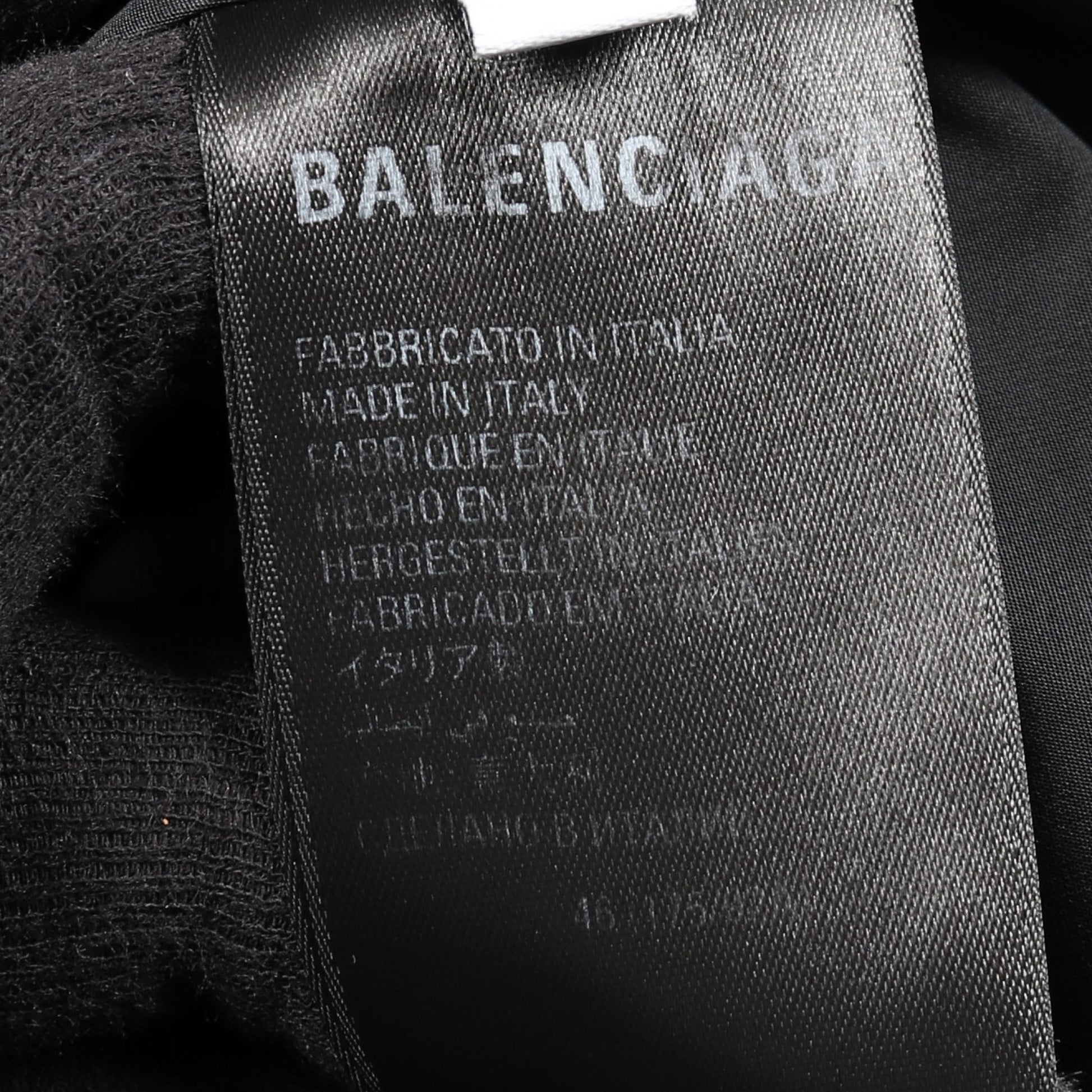 BOXY PUFFER ボクシーパファー ジャケット ナイロン ブラック 中綿 ダメージ加工 バレンシアガ アウター BALENCIAGA
