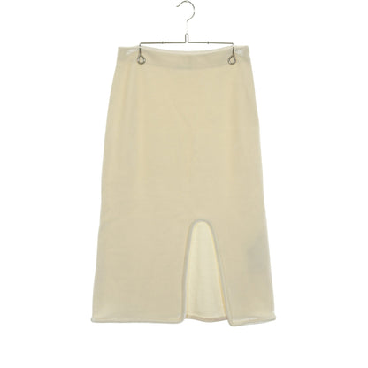 ベロア スカート ビスコース ウール オフホワイト ジルサンダー ボトムス JIL SANDER