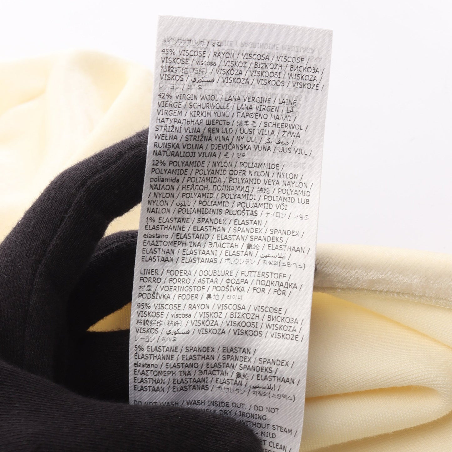 ベロア スカート ビスコース ウール オフホワイト ジルサンダー ボトムス JIL SANDER