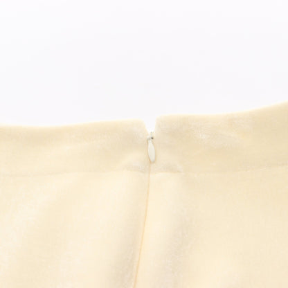 ベロア スカート ビスコース ウール オフホワイト ジルサンダー ボトムス JIL SANDER