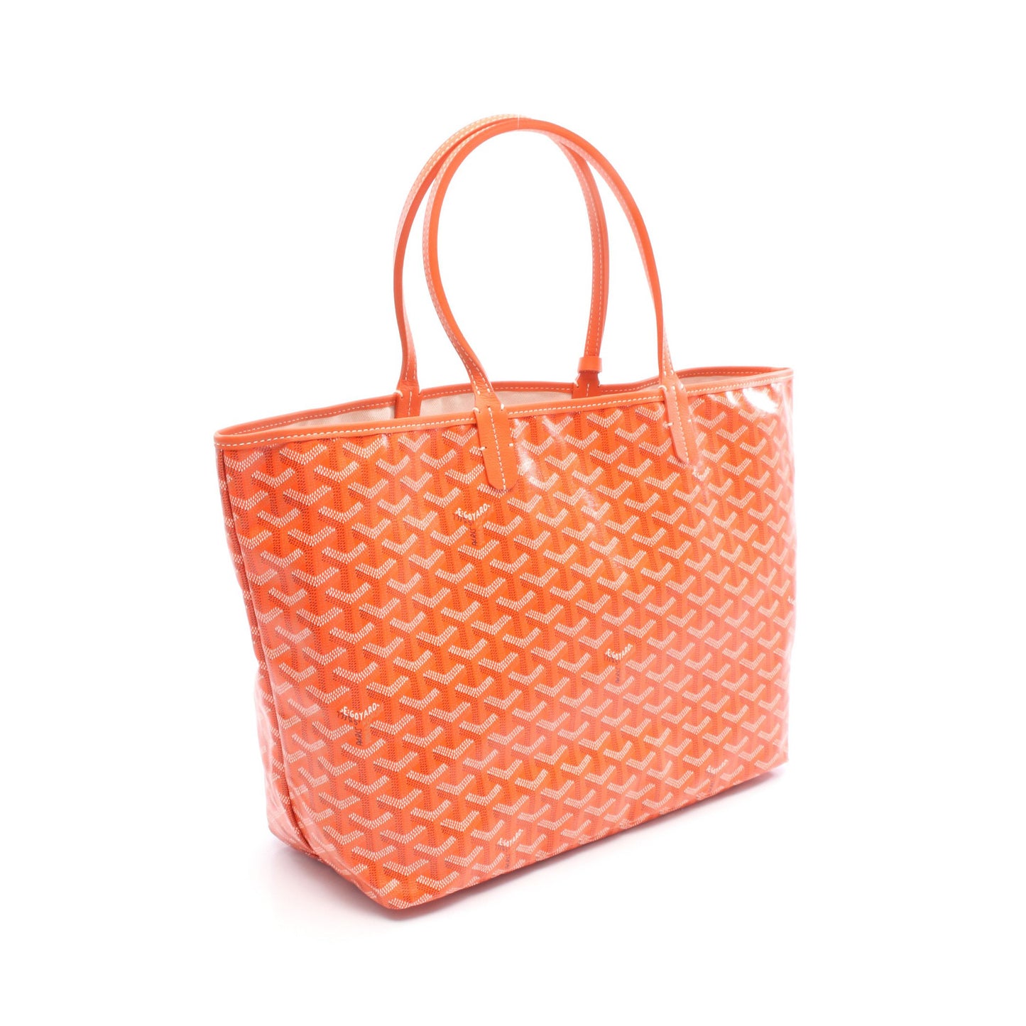 サンルイPM ハンドバッグ トートバッグ コーティングキャンバス オレンジ ホワイト マルチカラー ゴヤール バッグ GOYARD