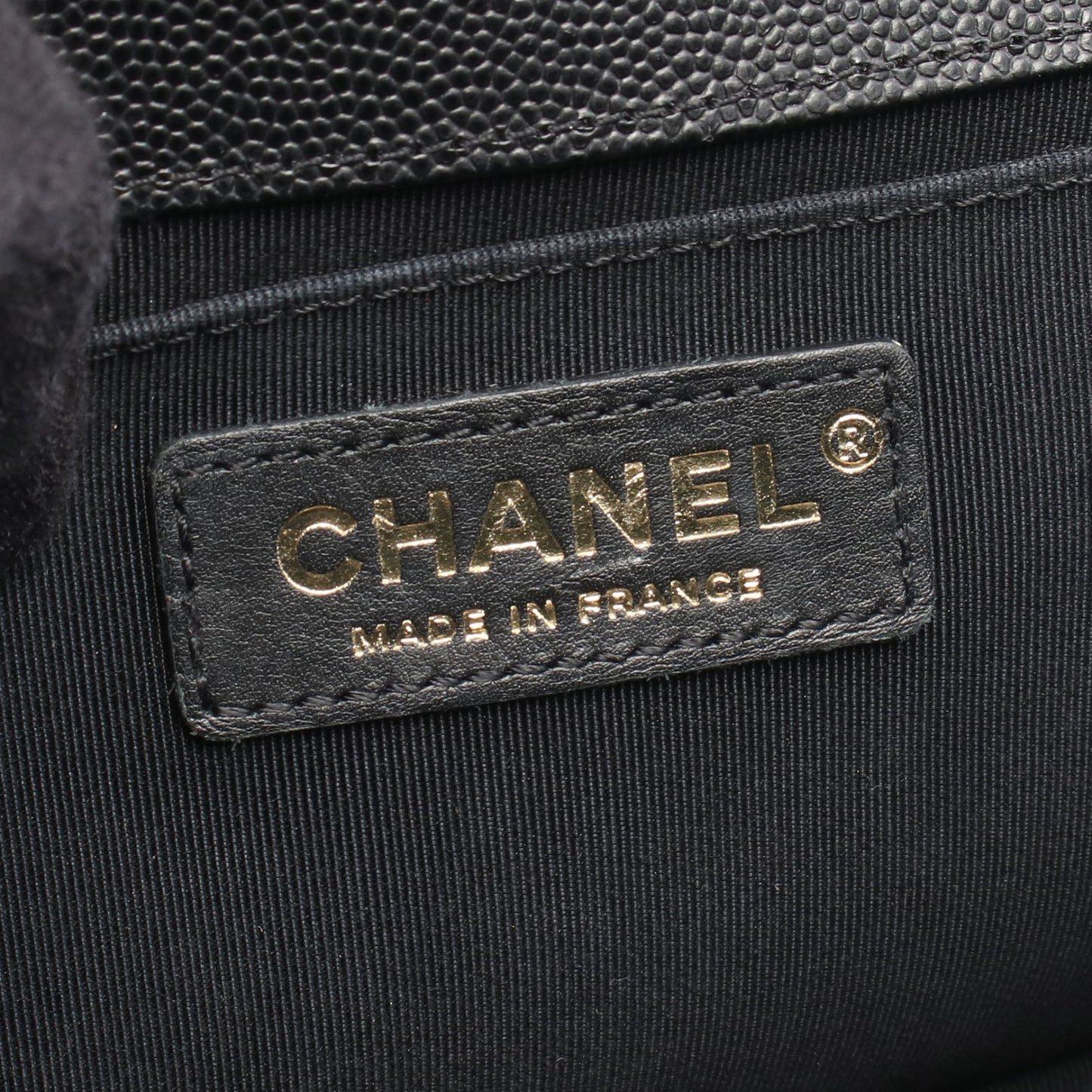 ボーイシャネル チェーンショルダーバッグ キャビアスキン ブラック ゴールド金具 シャネル バッグ CHANEL