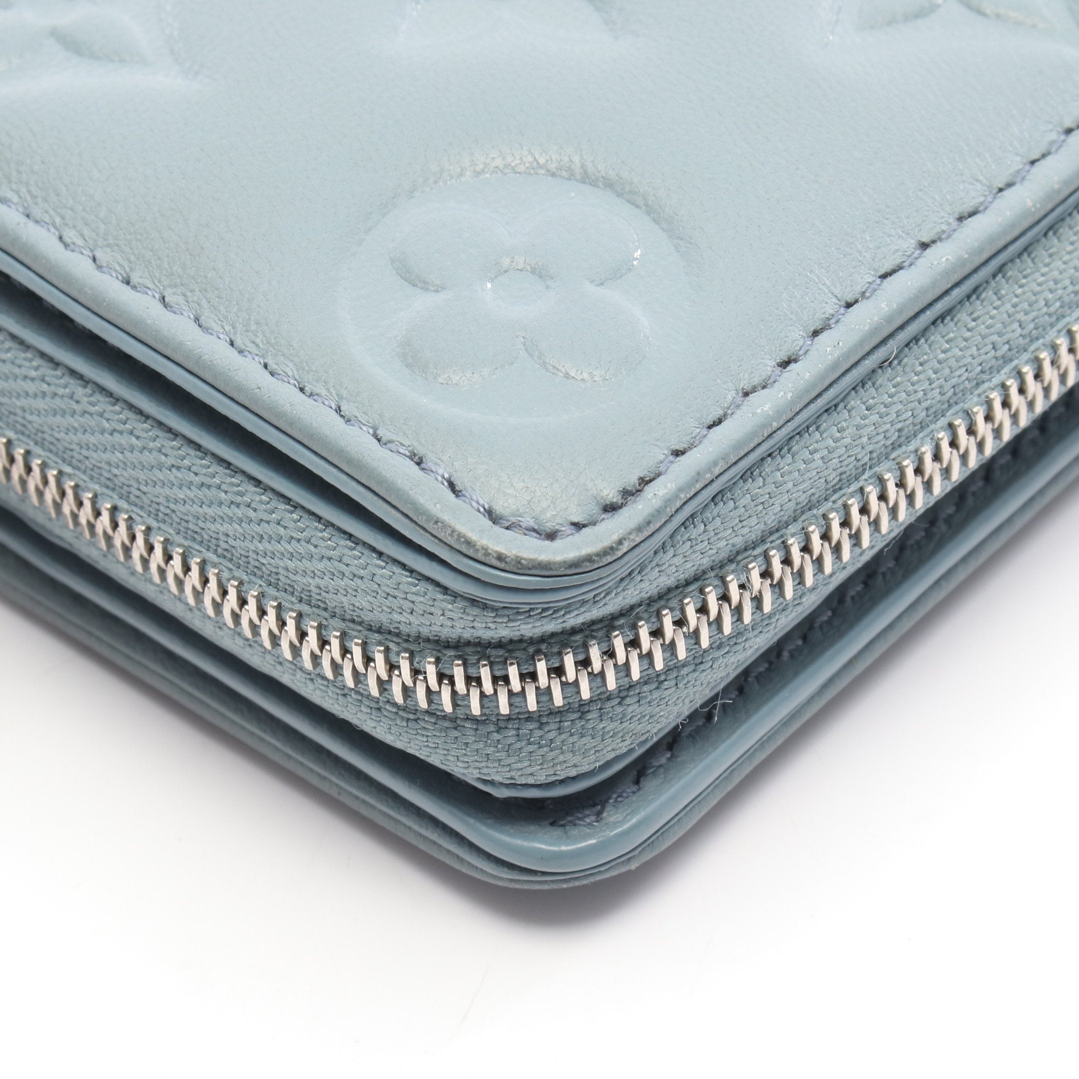 ポルトフォイユ ルー クッサン ブルーグラシエール 二つ折り財布