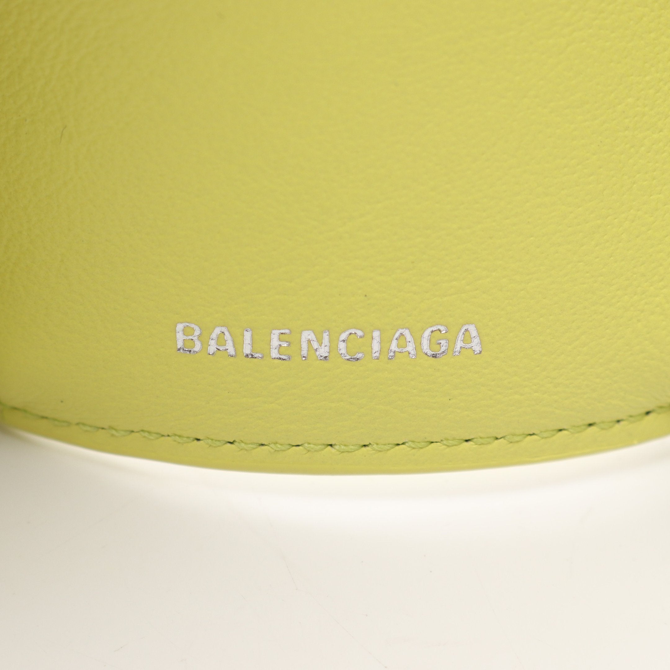 ペーパーミニウォレット 三つ折り財布 レザー ライトイエロー