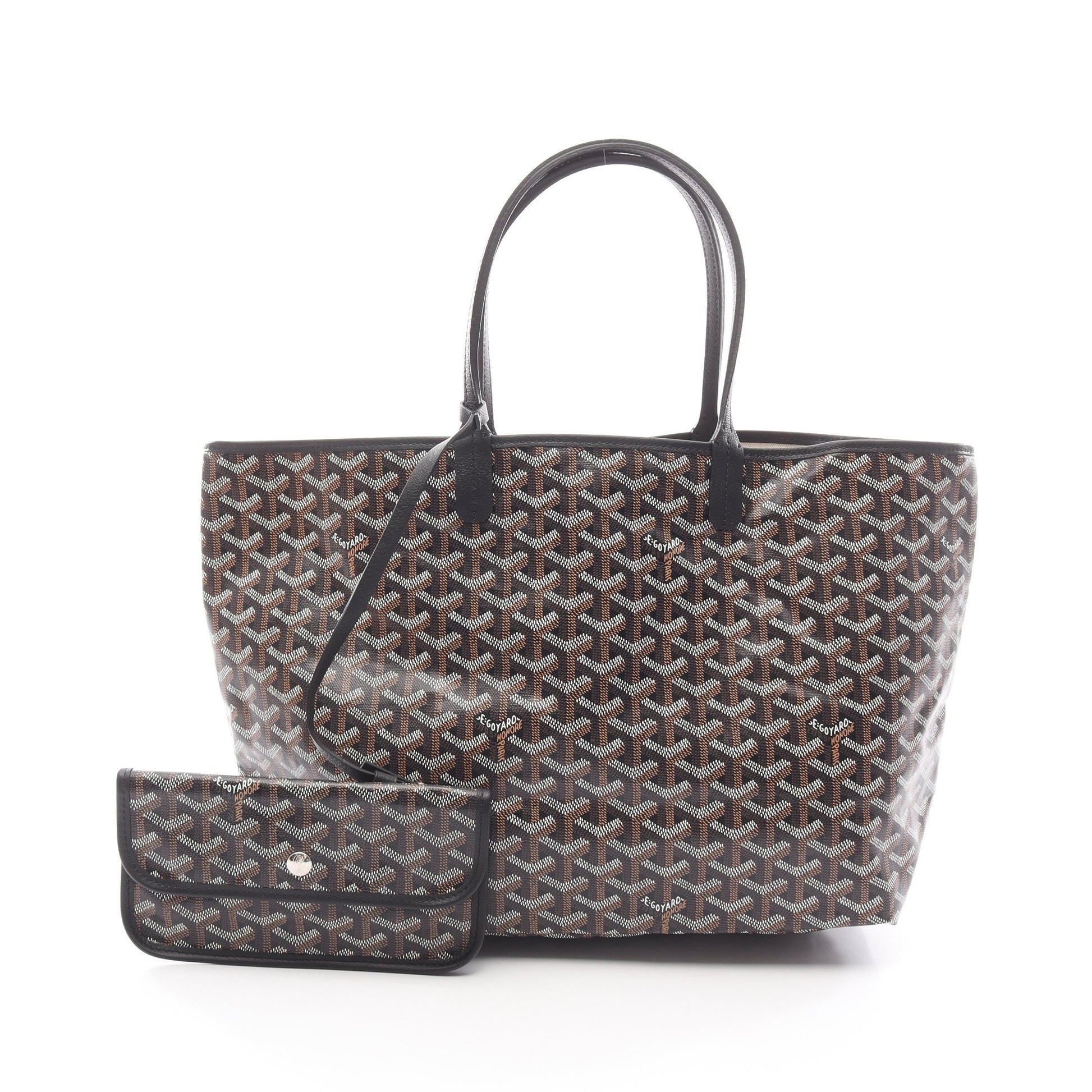 サンルイPM ハンドバッグ トートバッグ コーティングキャンバス レザー ブラック マルチカラー ゴヤール バッグ GOYARD