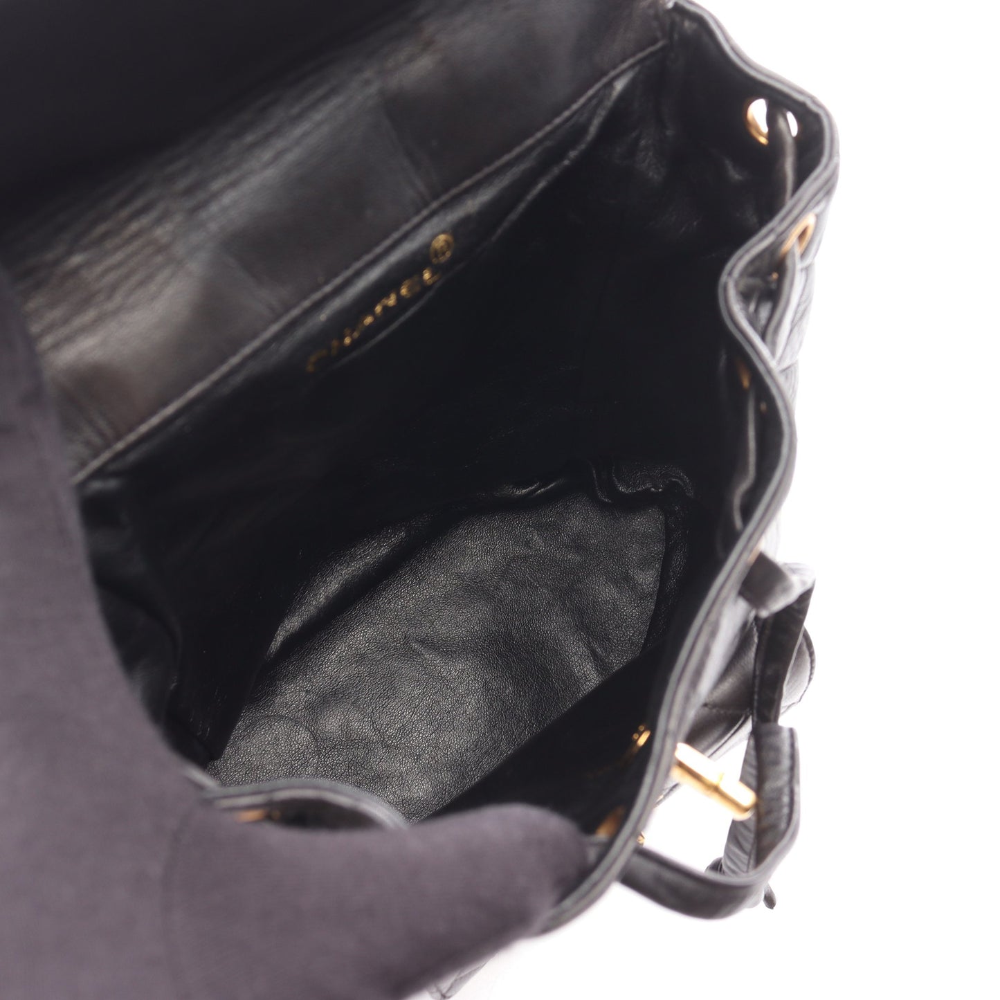 マトラッセ バックパック リュックサック ラムスキン ブラック ゴールド金具 シャネル バッグ CHANEL