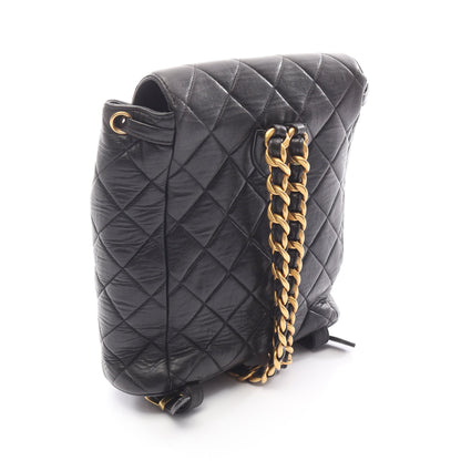 マトラッセ バックパック リュックサック ラムスキン ブラック ゴールド金具 シャネル バッグ CHANEL