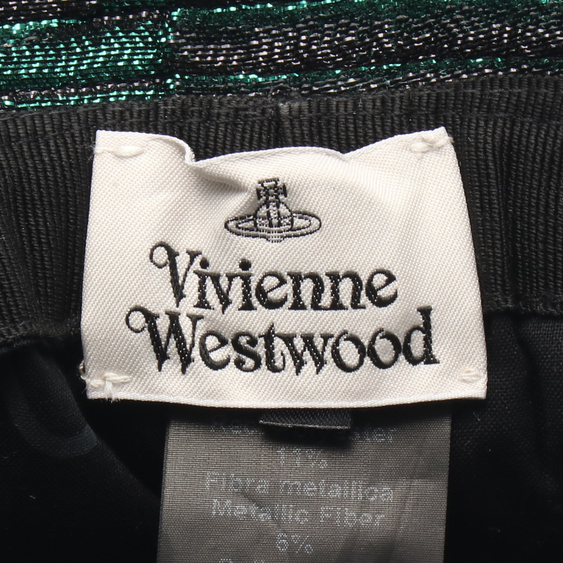 LUREX POLKADOTS バケット ハット オーブ刺繍 ブラック グリーン ヴィヴィアンウエストウッド 財布・小物 Vivienne Westwood