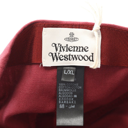 オーブ刺繍 ベースボール キャップ キャンバス ボルドー ヴィヴィアンウエストウッド 財布・小物 Vivienne Westwood