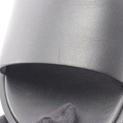アルル スライドサンダル レザー ブラック エルメス シューズ HERMES
