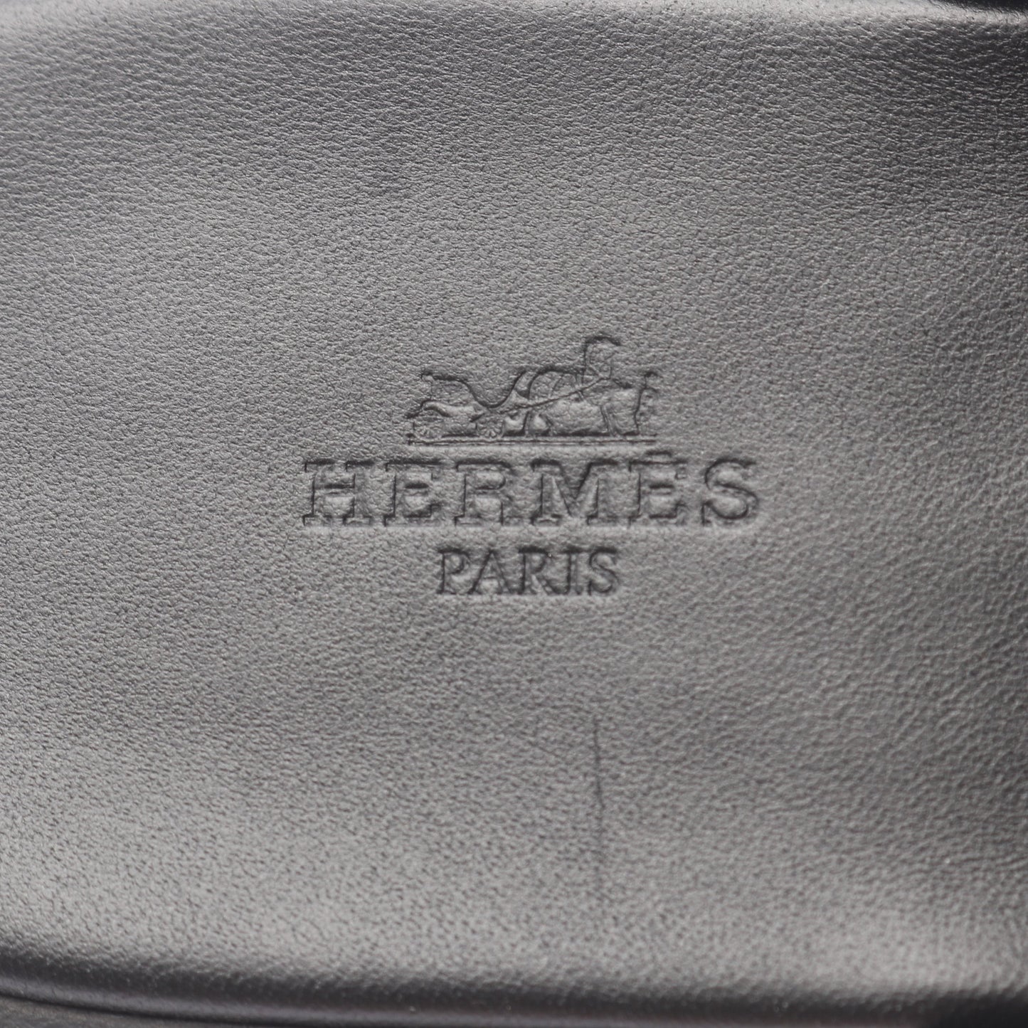 アルル スライドサンダル レザー ブラック エルメス シューズ HERMES