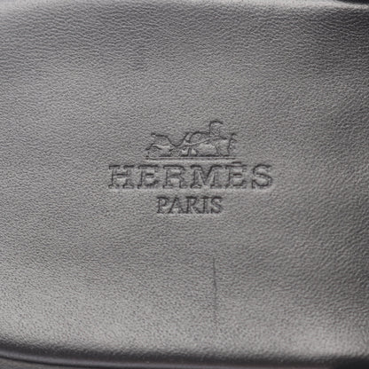 アルル スライドサンダル レザー ブラック エルメス シューズ HERMES