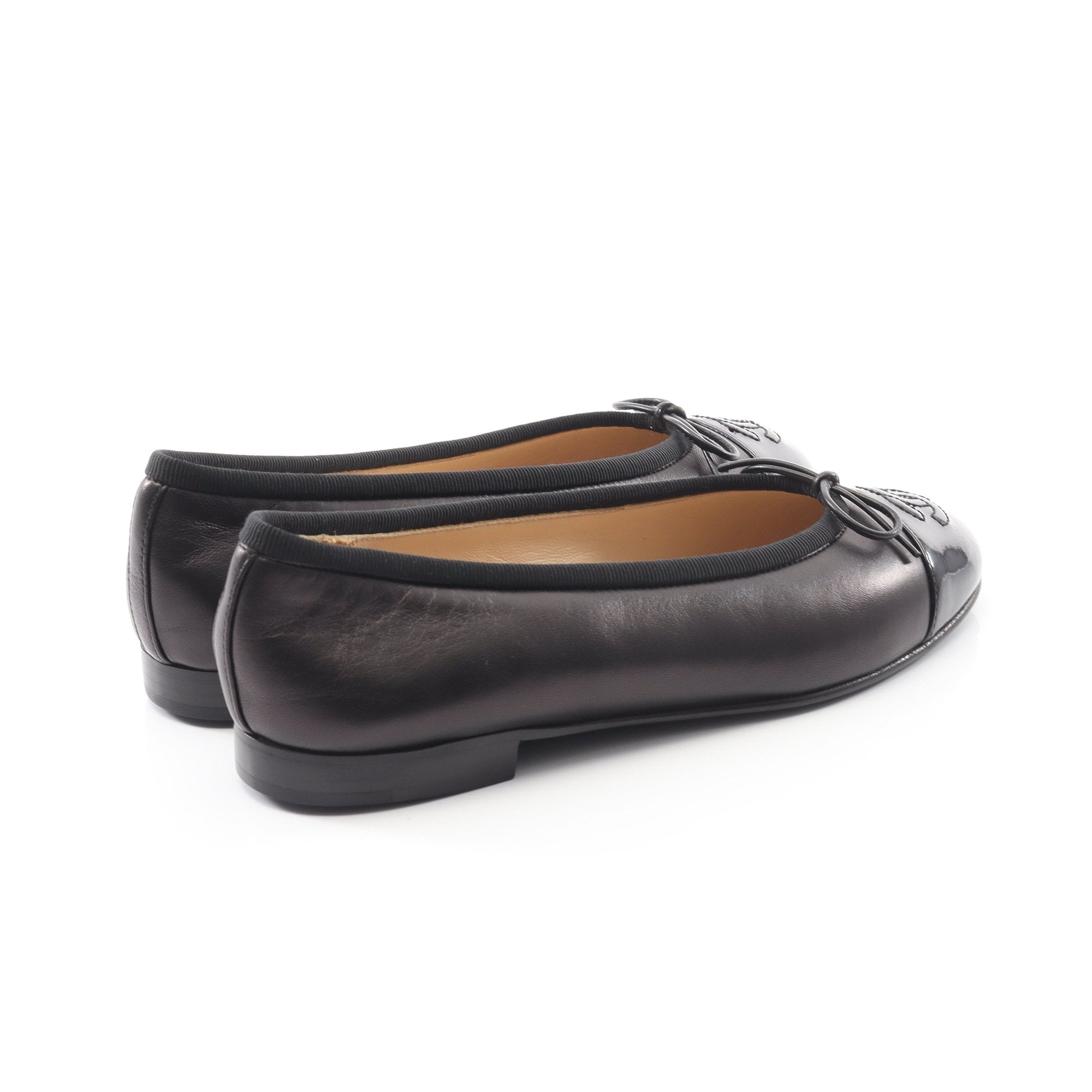 バレリーナ ココマーク バレエシューズ ラムスキン エナメル