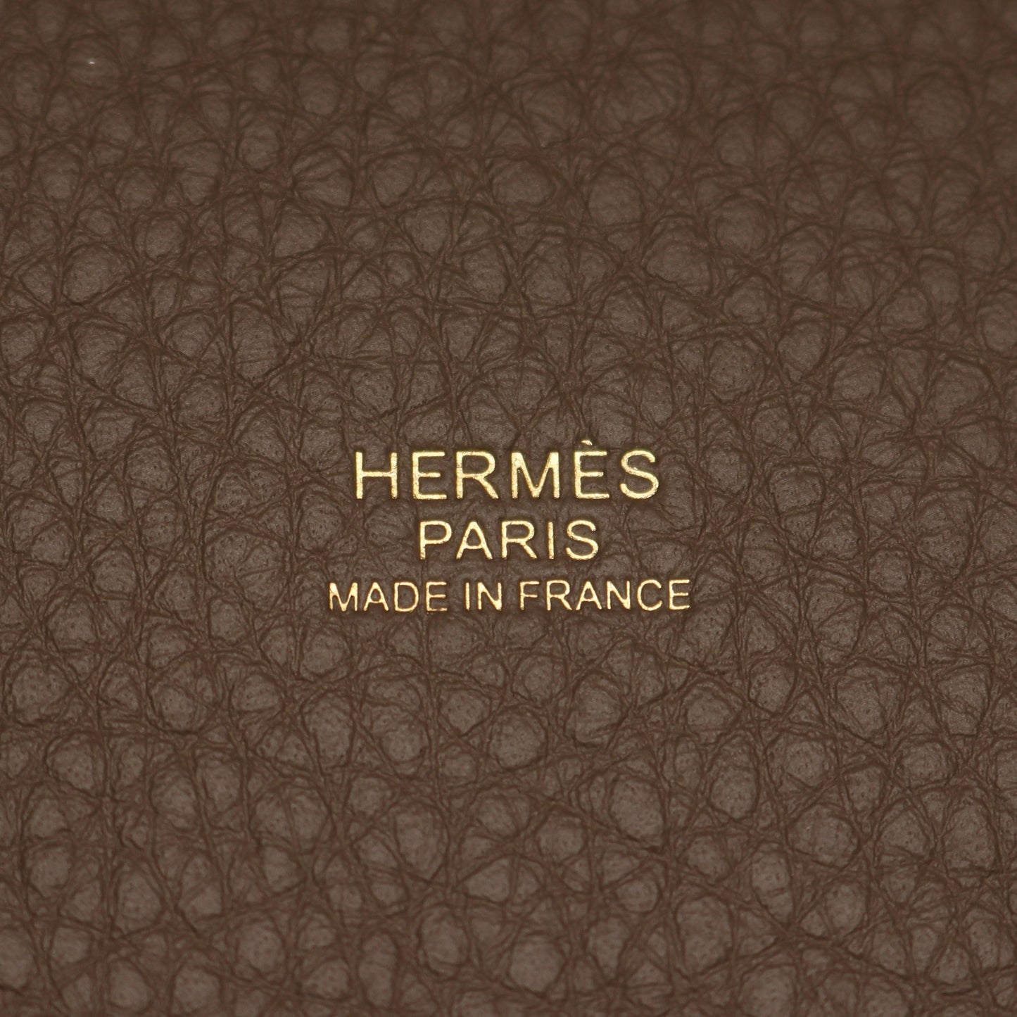 ピコタンロックPM エトゥープ ハンドバッグ トリヨンクレマンス グレーブラウン ゴールド金具 K刻印 エルメス バッグ HERMES