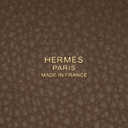 ピコタンロックPM エトゥープ ハンドバッグ トリヨンクレマンス グレーブラウン ゴールド金具 K刻印 エルメス バッグ HERMES