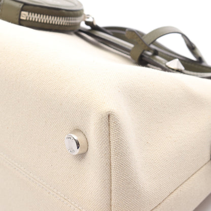 BY THE WAY MEDIUM バイザウェイ ミディアム ハンドバッグ キャンバス レザー アイボリー カーキグリーン 2WAY フェンディ バッグ FENDI