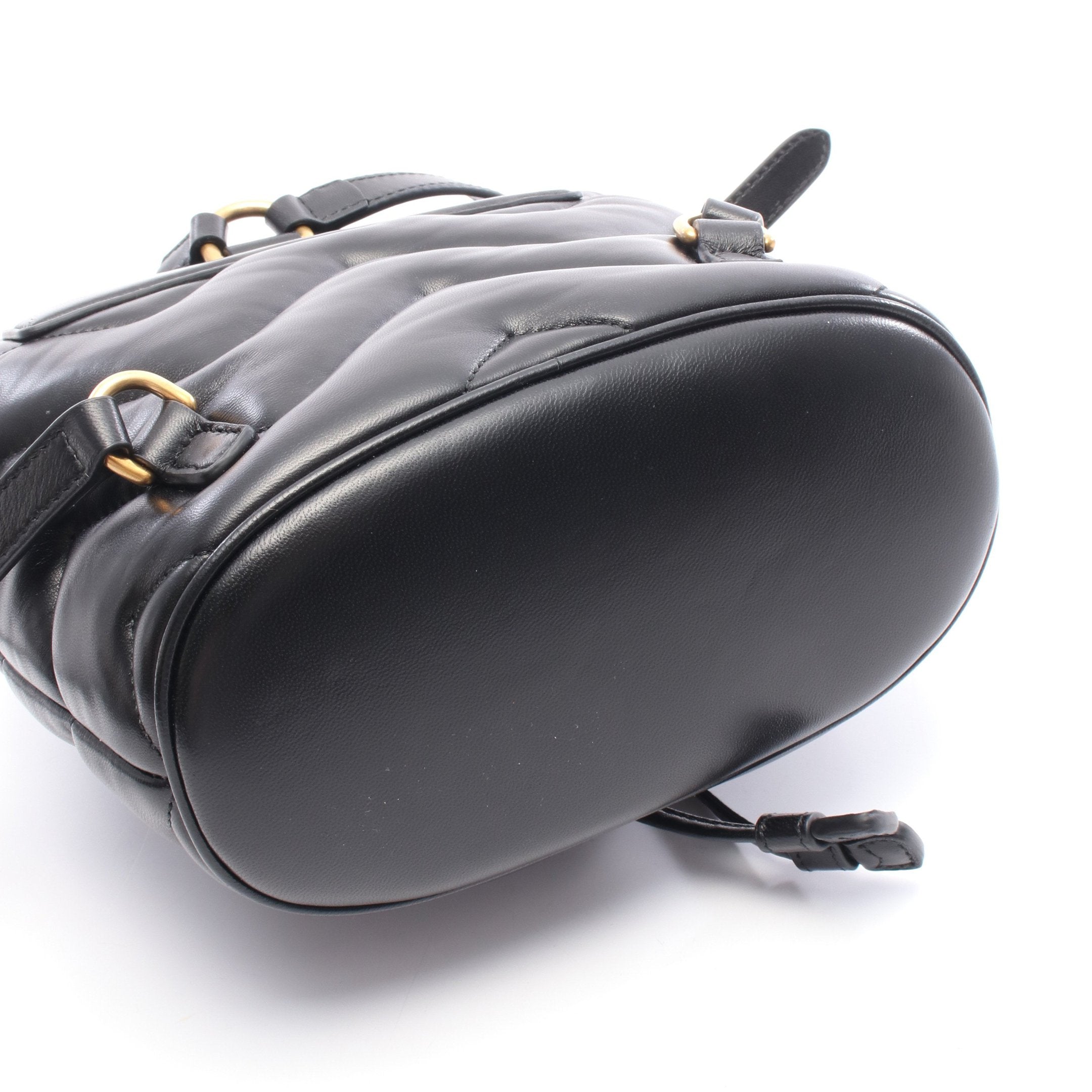 GGマーモント ミニ バックパック リュックサック レザー ブラック