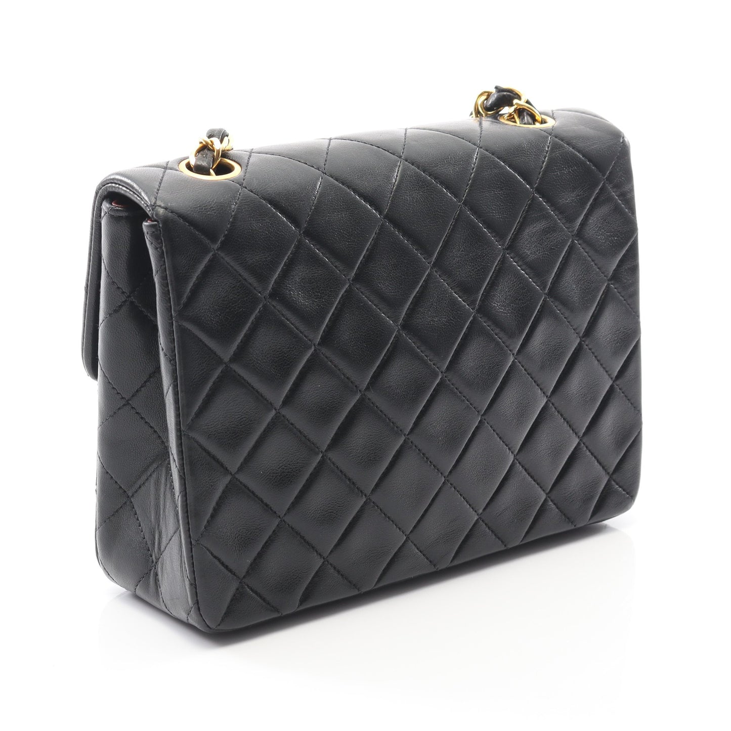 ミニマトラッセ20 チェーンショルダーバッグ ラムスキン ブラック ゴールド金具 ヴィンテージ シャネル バッグ CHANEL