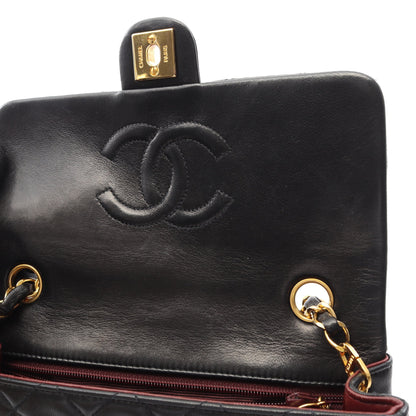 ミニマトラッセ20 チェーンショルダーバッグ ラムスキン ブラック ゴールド金具 ヴィンテージ シャネル バッグ CHANEL