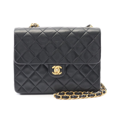 ミニマトラッセ20 チェーンショルダーバッグ ラムスキン ブラック ゴールド金具 ヴィンテージ シャネル バッグ CHANEL